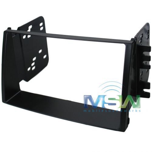 Metra® 95-7337b double-din car dash installation kit 2010 kia soul black 2-din