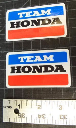 2x vintage team honda 3.25&#034; decals stickers graphics atv atc cr z50 200e 125