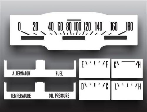 1971-1980 international scout ii metric kph kmh dash cluster white face gauges