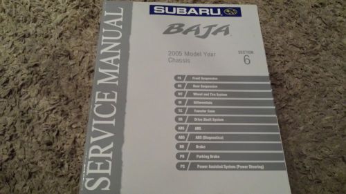 2005 subaru baja service repair shop workshop manual oem section 6