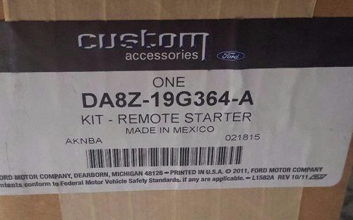 Oem genuine ford remote starter kit (2 keys) -  da8z-19g364-a