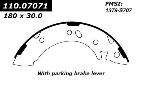 Centric 111.07071 brake pad or shoe, rear-new brake shoe-preferred