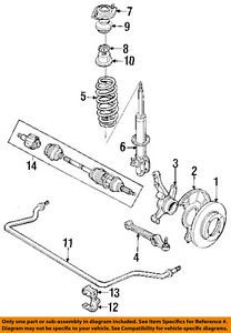 Chevrolet gm oem sprint front suspension-stabilizer sway bar bracket 96068993