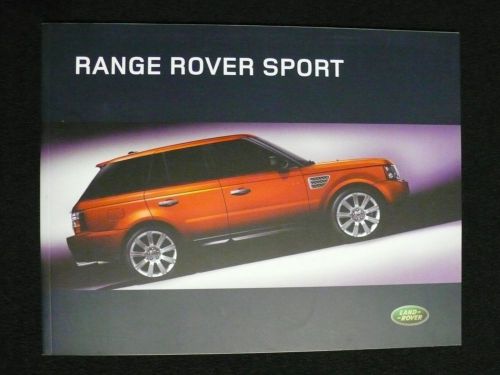 Land rover range rover sport sales brochure north america