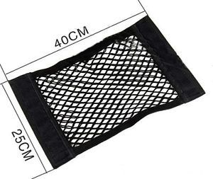 Car back rear trunk seat elastic string net mesh storage bag pocket cage