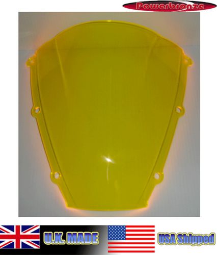 Honda cbr600rr 03-04 yellow powerbronze windscreen   new