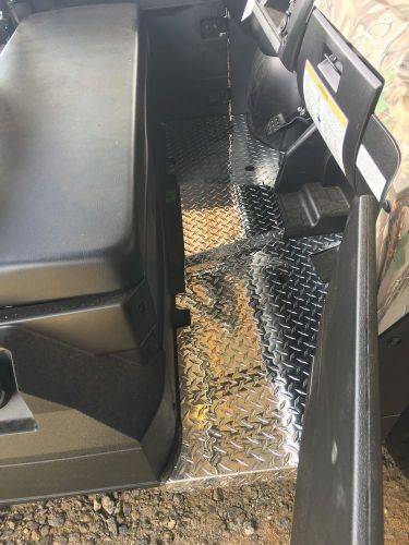 2017 kawasaki mule crew cab full aluminum diamond plate floorboards in black