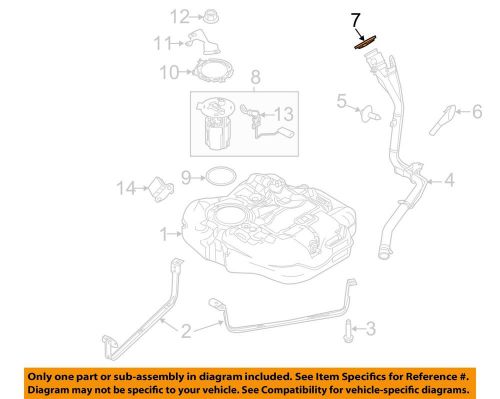 Ford oem fuel system-tube funnel 8u5z17b068b