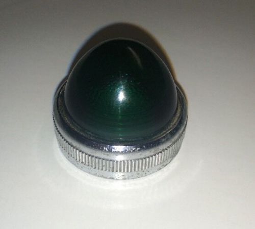 Vintage green beehive glass dash gauge panel indicator light hot rat rod