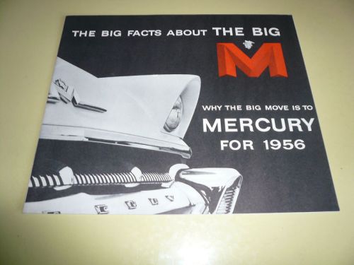 1956 mercury big facts sales brochure -vintage