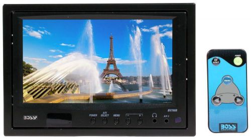 Boss bv7hir 7&#034; widescreen tft-lcd headrest monitor w/ dual channel ir trans