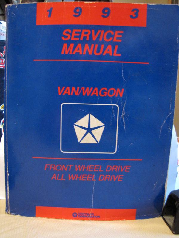 1993 dodge caravan plymouth voyager chrysler town country service repair manual