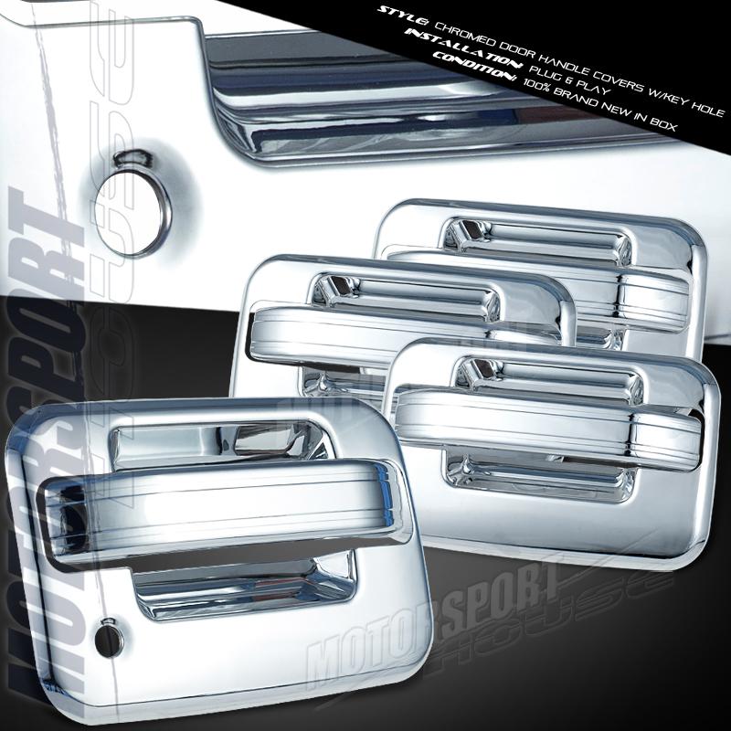 04-11 ford f-150 pick up outside exterior front rear 4pcs door handle covers xlt