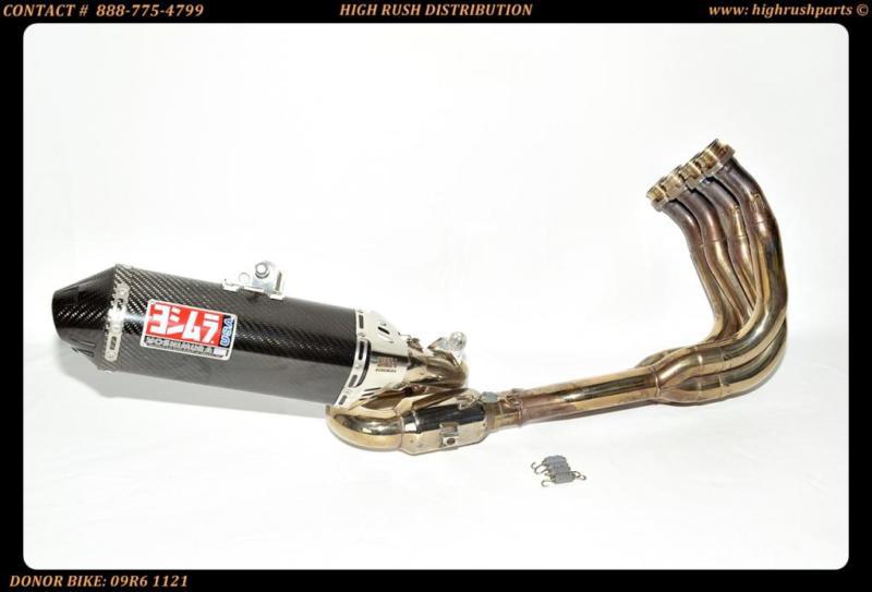 06-13 yamaha yzf-r6 yzf r6 yoshimura trc carbon / stainless full exhaust system