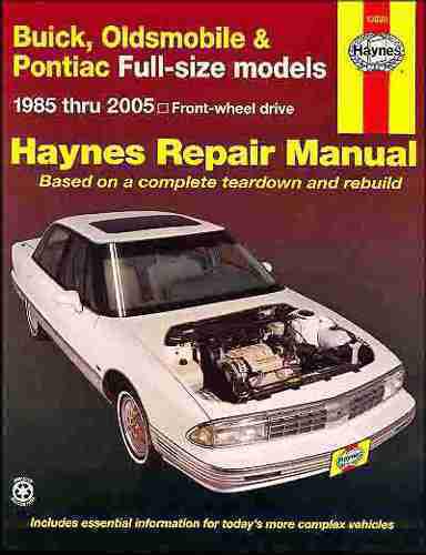 Pontiac bonneville repair shop manual 1985 1986 1987 1990 1993 2000 2003 2005