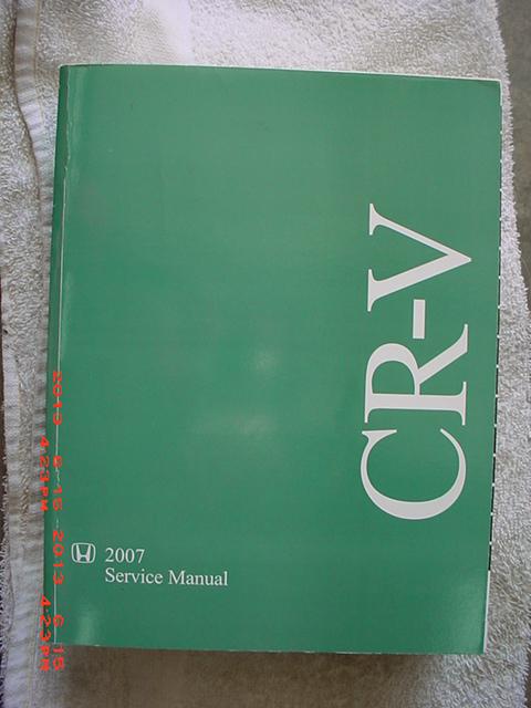 New factory honda cr-v service repair manual 2007 cr-v