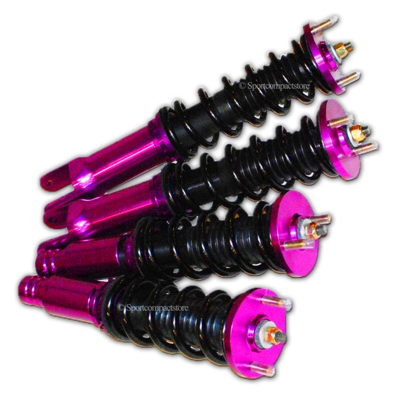 Emusa 1996-2000 honda civic ek coilover suspension kit non adj. dampering purple