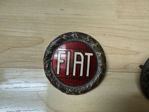 Vintage original fiat enamel wreath emblem milano 1966-82 124 spyder x19