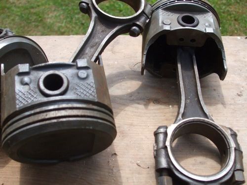 Six mercruiser gm 165 hp outboard pistons +connecting rods 6262805