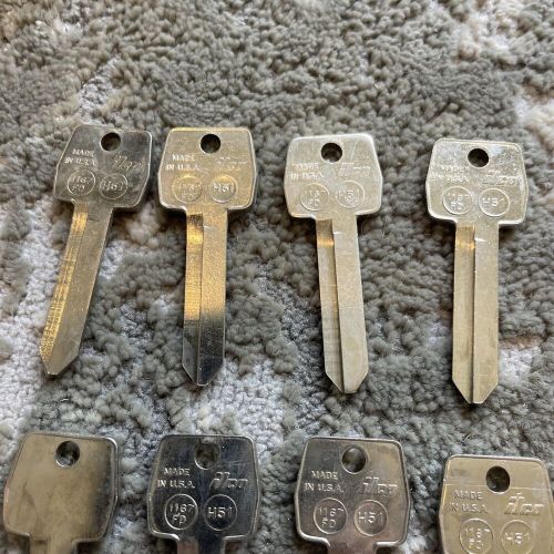 Nos ford h51 key blank / nickel plated / made by ilco in usa lot of 12