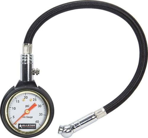 Allstar performance all44077 tire pressure gauge - 0-40 psi - analog - 2 in