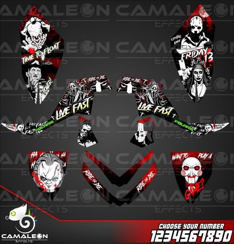 Polaris outlaw 450/500/525 2006 2007 2008 graphics decals stickers kit atv wrap