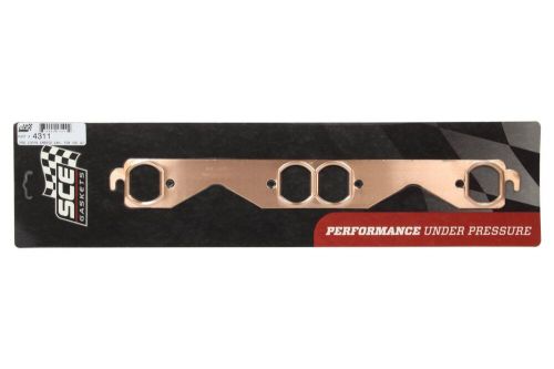 Sce gaskets 4311 pro copper header gasket - 1.350 x 1.700 in oval port- pair