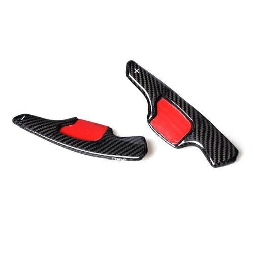 Steering wheel shift paddle extension carbon fiber for ford taurus mondeo black