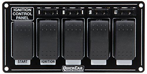 Quickcar racing products 52-863 ignition panel w/ rocker switches &amp; fuses