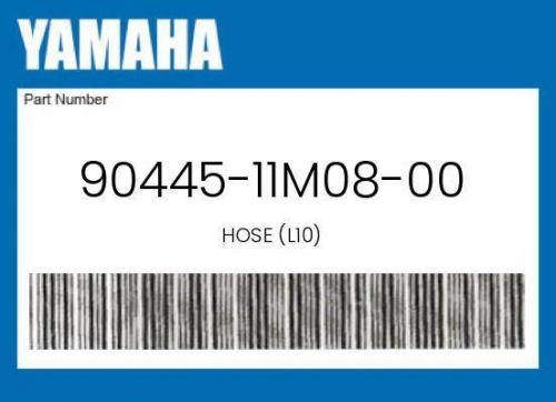 New genuine oem yamaha hose (l10) - 90445-11m08-00