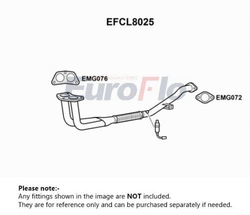 Exhaust pipe fits mitsubishi space wagon n33w 2.0 front 92 to 98 euroflo quality