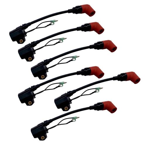 6pcs ignition fits yamaha outboard 100hp 175 200 225hp 2 storke 6r3-85570-01 00