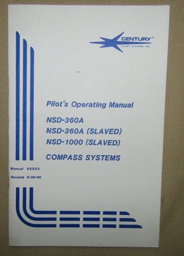 Century compass systems manual nsd-360a &amp; nsa-1000 manual 68s85