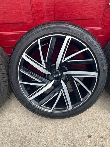 22&#034; 2024-25 lincoln aviator black label ed. wheels and tires machined and black.