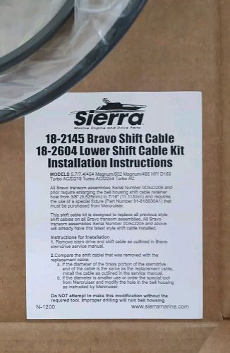 Sierra 18-2145 bravo shift cable - mercruiser (replaces mercury 815471a3 , a6