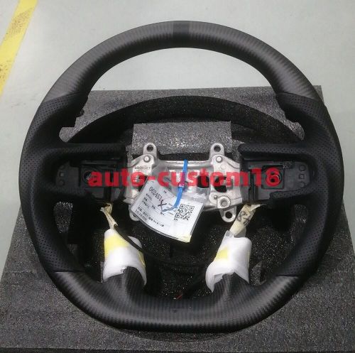 Newest mattecarbon fiber steering wheel for ram 1500 limited bighorn rebel 2019+