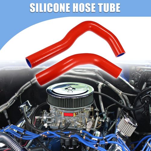 2 pcs red silicone radiator coolant hose pipe tubing for honda integra type