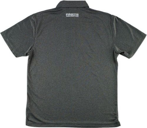 Moose racing charcoal heather polo shirt