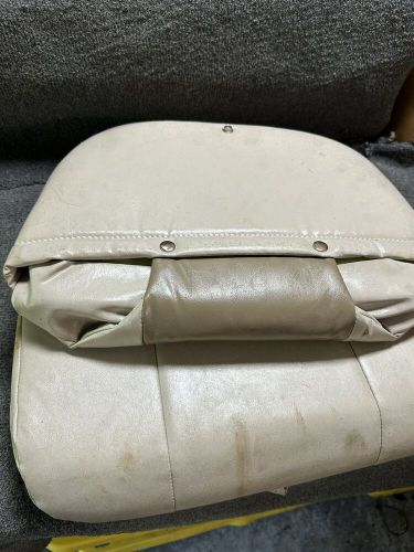 Original triton boat fishing seat vinyl foam seat cover grey tan