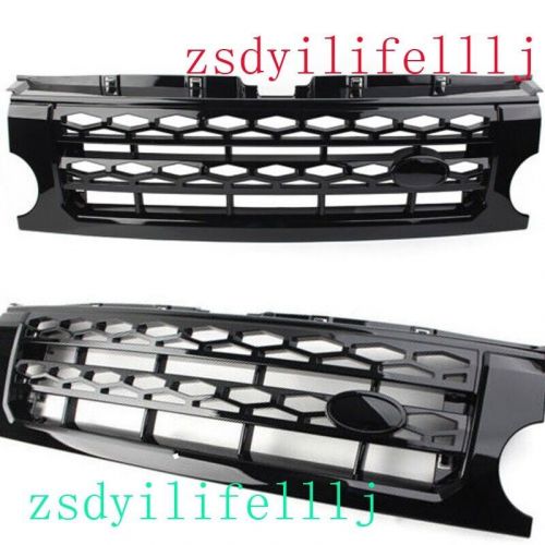 1x for land rover lr3 2005-2009 front upper grille grid cover bright black frame