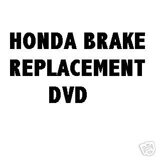 1988-2000 honda civic & accord brakes manual book dvd