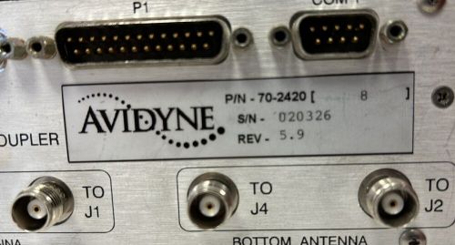 Avidyne tcad processor 9900bx pn - 70-2420-8 (as removed)