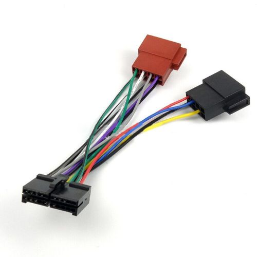 Reliable car audio wiring harness for 20 pin radio connector iso split cable