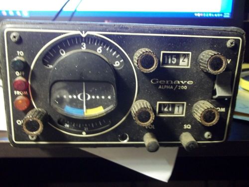 Genave alpha/200 nav-com aircraft radio