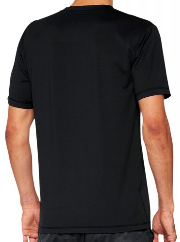 100% mission athletic mens short sleeve t-shirt black