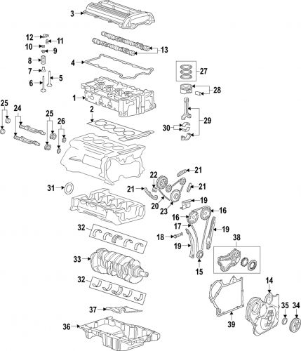 Genuine gm engine balance shaft bearing 12581395