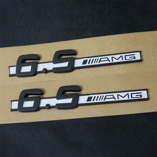 3x black white matte 6.5amg plastic sticker badge emblem decal edition hatchback