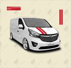 Fits vauxhall opel vivaro - front bonnet stripe decal vinyl sticker van