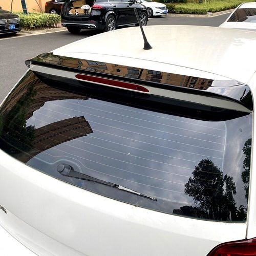 Black car rear roof spoiler wing kit for vw polo mk5 6r 6c 2009-2017 2016 new