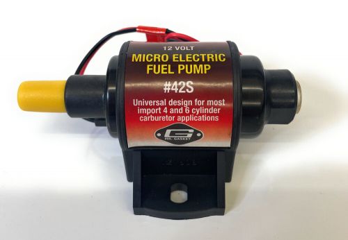 Mr. gasket universal design electric fuel pump, 12v, black, 42s